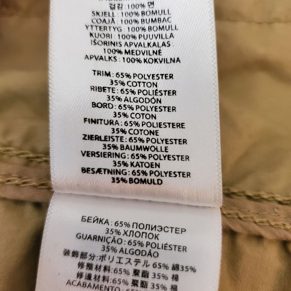 Michael Kors Utility Style Jacket Womens Small Tan Cotton Safari Adventure Coat - Picture 15 of 16